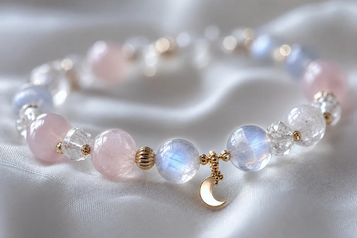 Moonstone, Rose Quartz & Clear Quartz: Meanings to Know