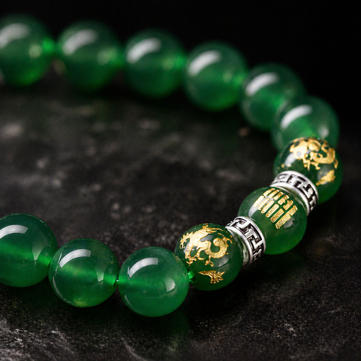 Green Crystal Wealth Bracelet – Prosperity & Abundance Energy