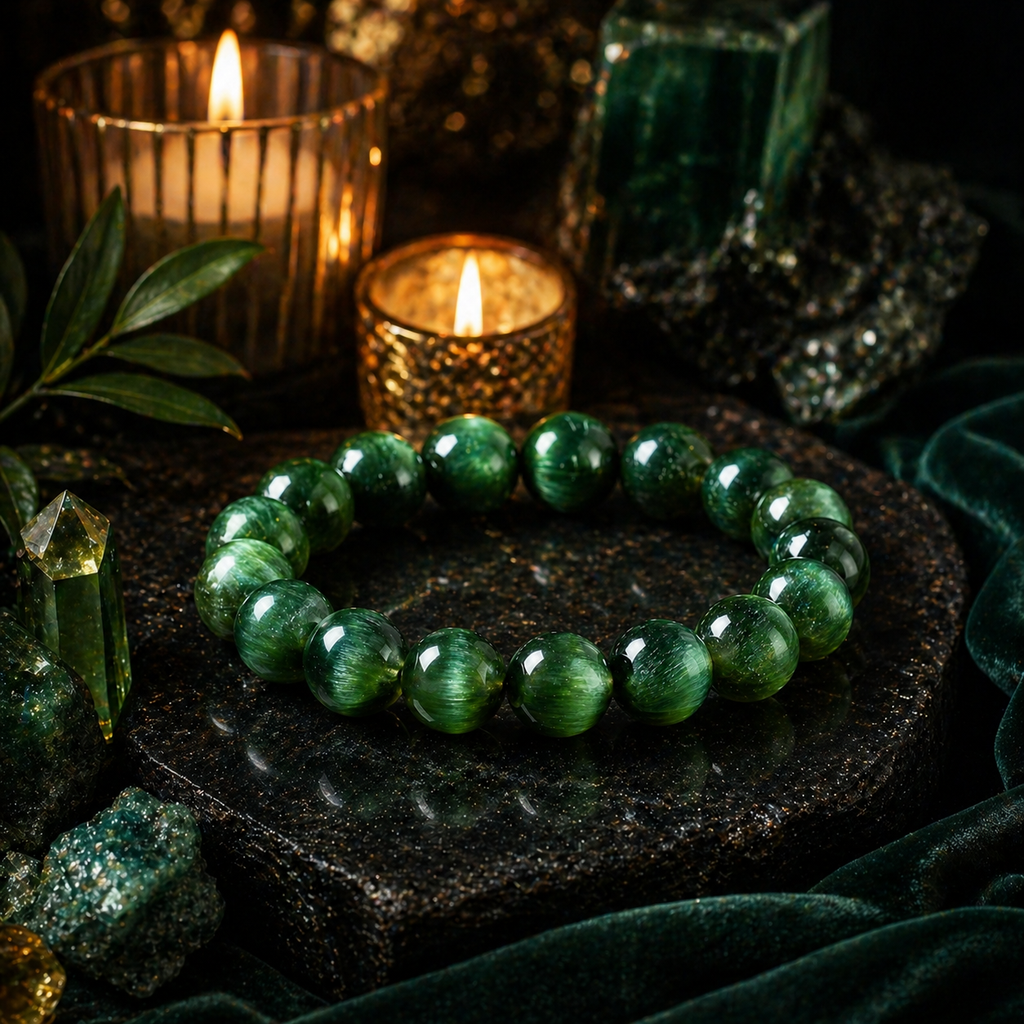 Prosperity Green Crystal Bracelet – Wealth & Abundance Energy