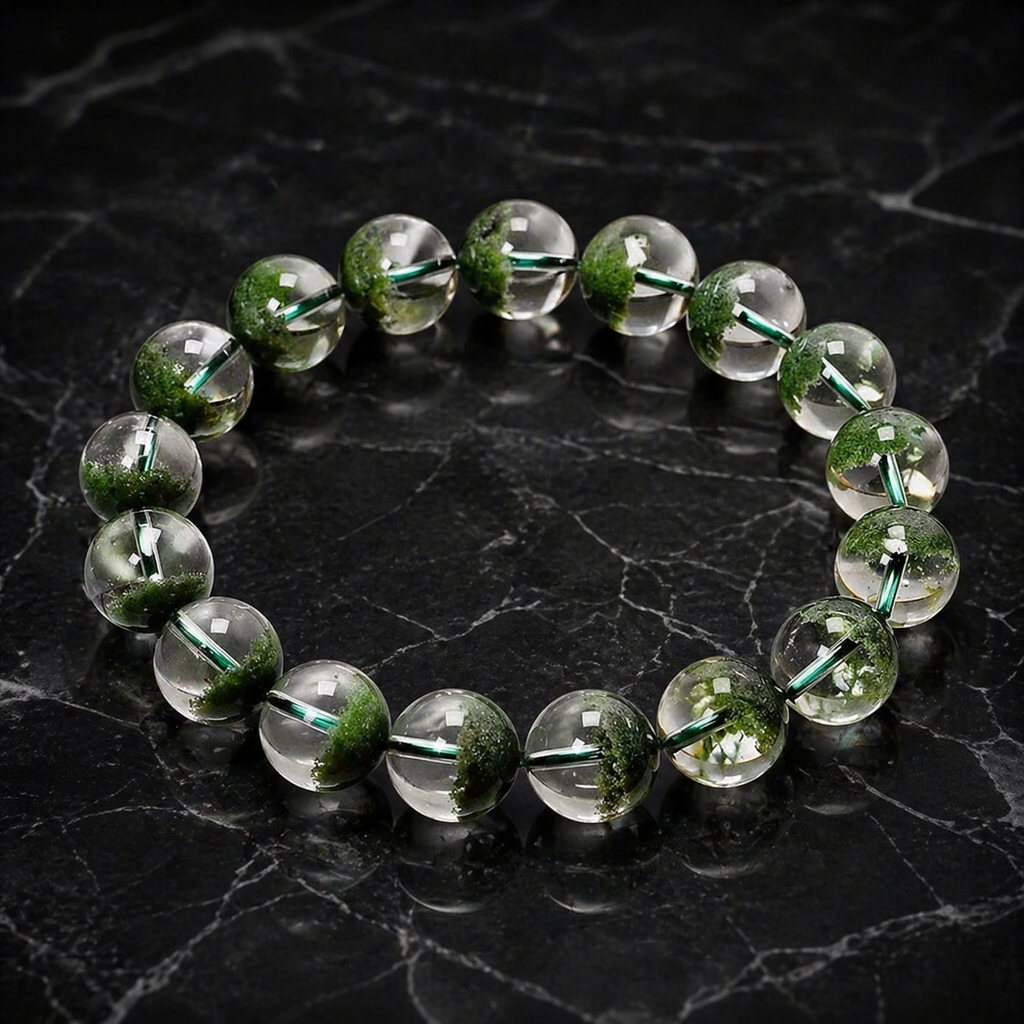 Green Phantom Quartz Bracelet – Wealth, Growth & Abundance Energy
