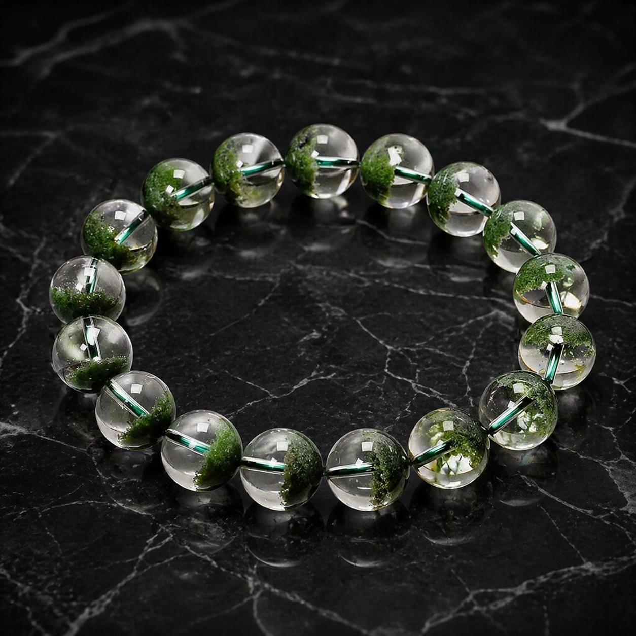 Green Phantom Quartz Bracelet – Wealth, Growth & Abundance Energy