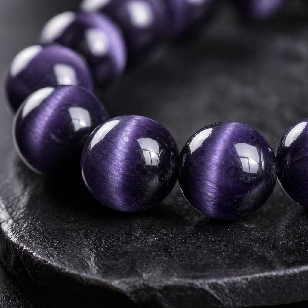 Purple Crystal Bracelet – Luck & Positive Energy