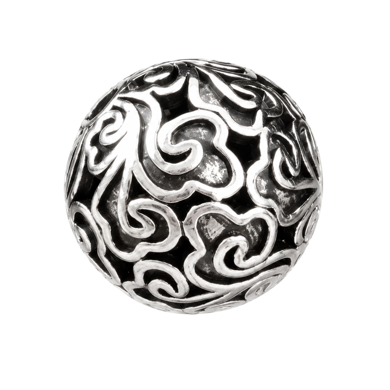 acc-Antique Silver Filigree Bead