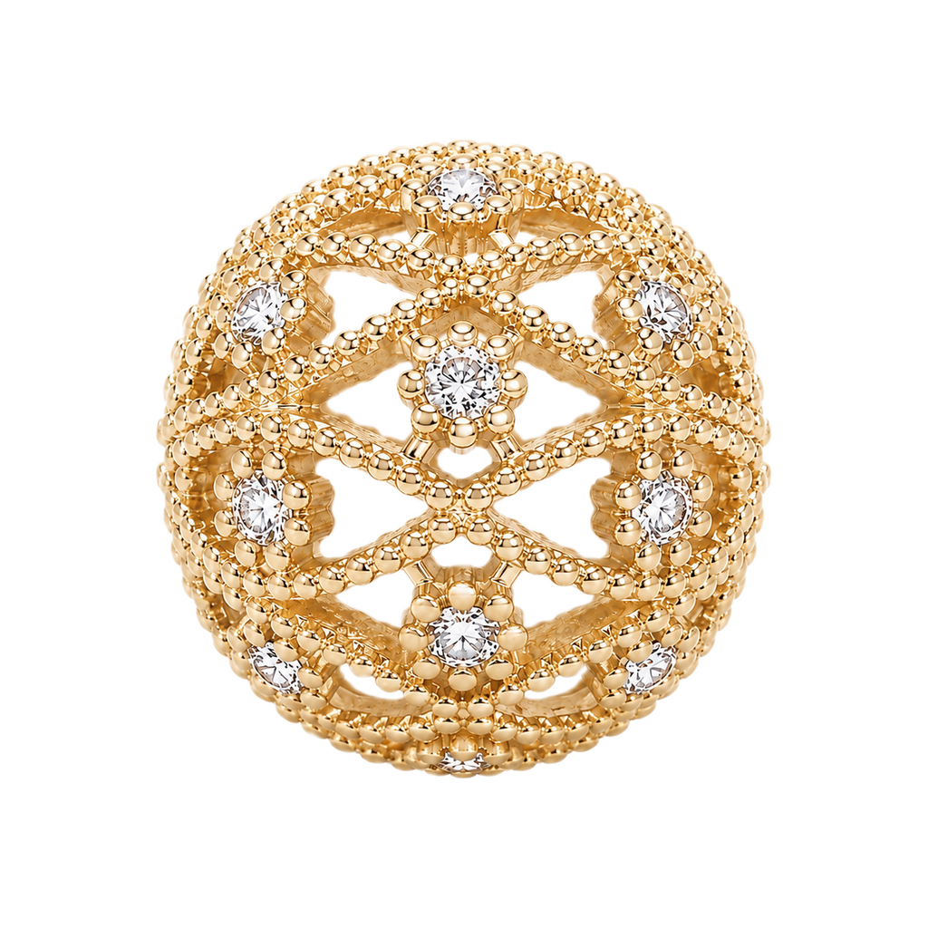 acc-Gold Filigree Ball Spacer