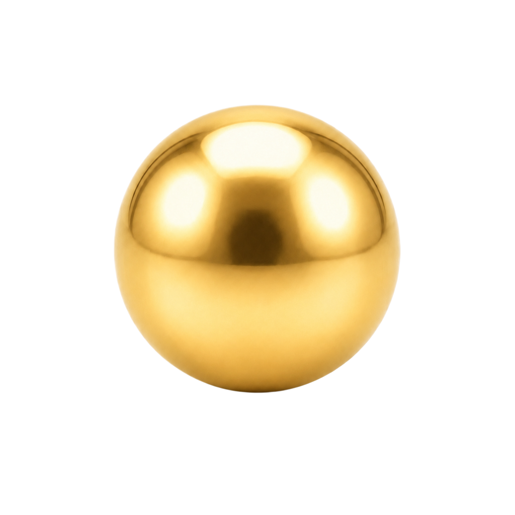 acc-Gold Round Spacer Bead