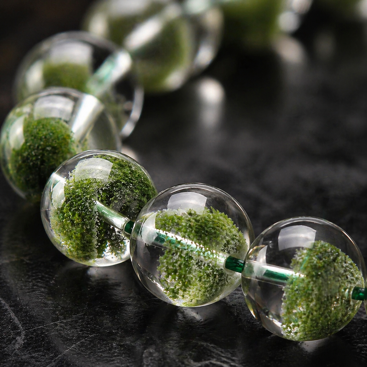 Green Phantom Quartz Bracelet – Wealth, Growth & Abundance Energy