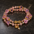 Double Layer Pink Crystal Bracelet – Love, Charm & Attraction Energy