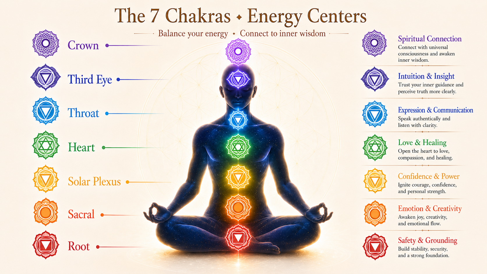 The 7 Chakras energy centers